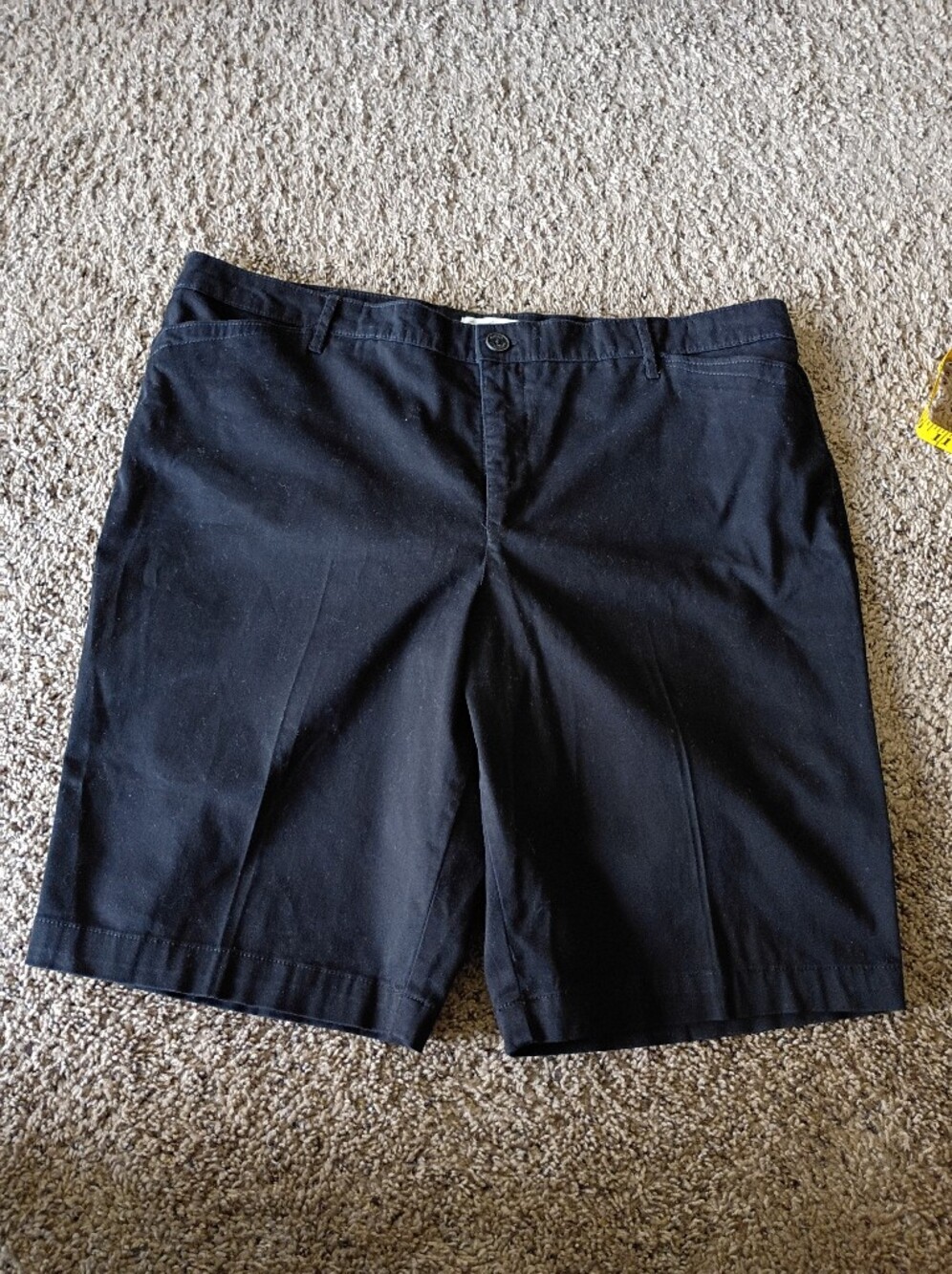 Womans Classic Black Cotton Shorts